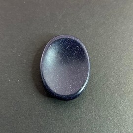 GEMSCITE Blue Goldstone Thumb Worry Stones Metaphysical Gemstone Crystal Healing Reiki Men Women Gift FENG Shui Positive Energy Love Wellness Palm Stones Wicca Powerful