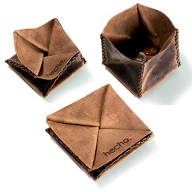 hecho. Coin Bag, Dark wood, Casual