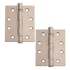 Excel XL868 Pair of 4" Grade 11 Door Hinges, Satin