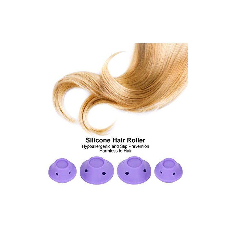 20pcs Curlers to Sleep in - No Heat Rollers, Self