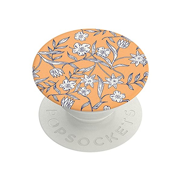 PopSockets PopGrip - Expanding Stand and Grip with a Swappable Top for Smartphones and Tablets - Botanica