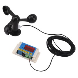 Weather Stations and Accessories,Weather Station Wind Speed Alarm Tower Crane Aluminum Alloy Wind Cup Wind Speed Alarm Tower Crane Anemometer 5V