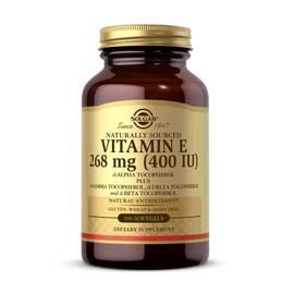 SOLGAR Solgar Vitamin E 268 MG (400 IU) (d-Alpha Tocopherol & Mixed Tocopherols), 100 Softgels - Supports Immune System & Skin Nutrition - Natural Antioxidant - Gluten Free, Dairy Free - 100 Servings
