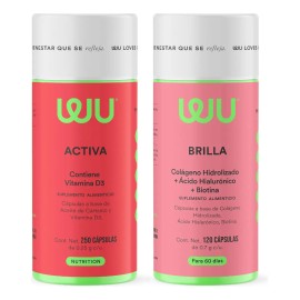 Kit Activate | Brilla + Activa | Wu | Biotina + Vitamina D3 Sabor N/A