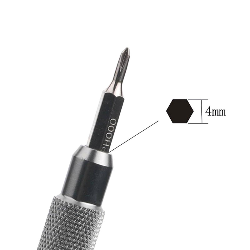 Comfortable 4mm Magnetic Screwdriver Handle Nonslip Repair Hand Tool Screw