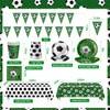 Soccer Birthday Party Supplies Kit, Soccer Theme Decorations - Serves