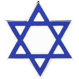 EagleEmblems P63415 PIN-Religious,Star of David (1'')