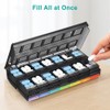 Fullicon Fast Refill Pill Box 2 Times a Day, Large