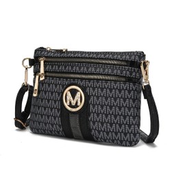 MKF Collection Women Crossbody Bag, Adjustable Strap Small WristletHandbag Shoulder Bag By Mia K