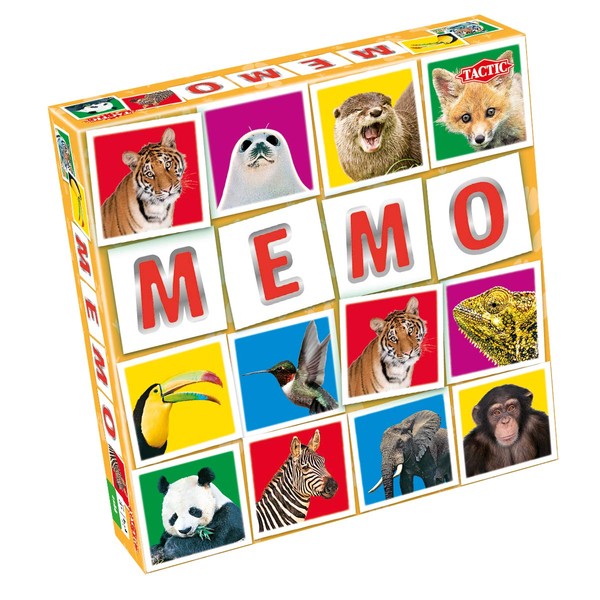 Wildlife Memo Game 41441 Tactic Memo Wildlife, Multicolor