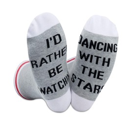 GJTIM 2PAIRS Funny Reality Show Gift Dancing Socks For Reality Show Lovers