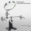 HZY Helping Hands Magnifier Soldering Station, 2.5X Magnifying Glass Third
