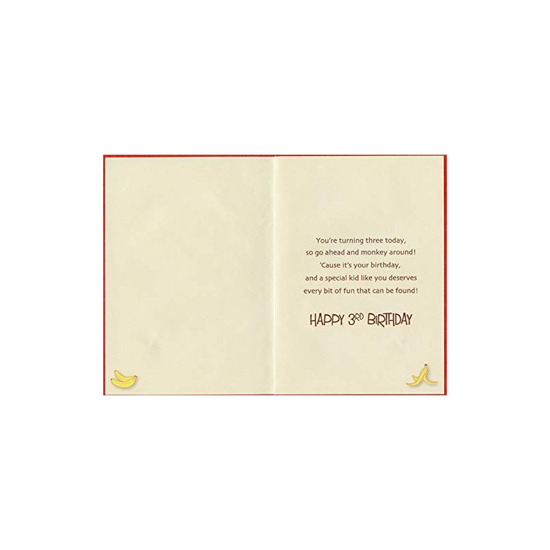 Designer Greetings Monkeys with Bananas, Blocks and Paint Age 3