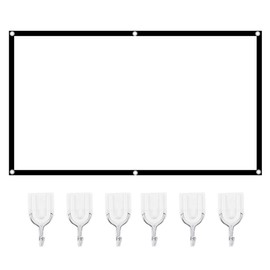 16:9 Portable Hd, Foldable Projection Curtain Projector Projector Screen Screen Polyester For Home Office60In (84 Inches)