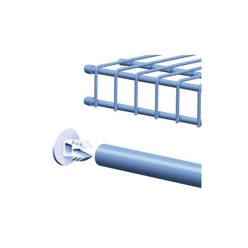 CLOSETMAID 7563800 Hang Bar Endcap (2 Pack)
