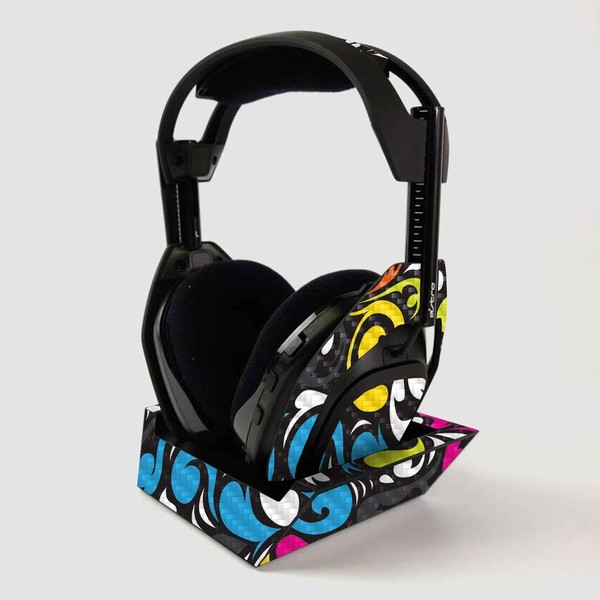 MightySkins Carbon Fiber Skin For ASTRO Gaming A50 Wireless Headphones