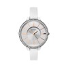 Sekonda Ladies Editions Watch with Silver Glitter Dial and White Strap 40003