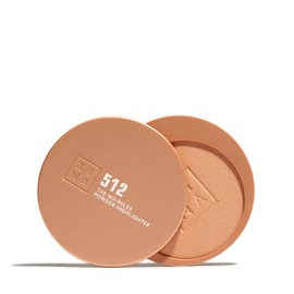 3INA MAKEUP - The No-Rules Powder Highlighter 512 - Gold 3-in-1 Compact Powder for Eyes, Lips and Cheeks - Powder with Hyaluronic Acid and Ceramide - Soft Powder Lightweight Formula - Vegan - Cruelty