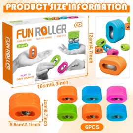 LETTERASHQP Pack of 6 Hand Spinner Fidget Toys Adult Anti-Stress Toy ADHD Toy Adult Finger Games Relief Anxiety Stress for Children Adults ADHD Autism