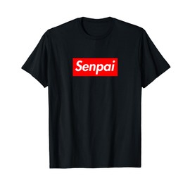 Senpai Notice Me | Graphic Box Logo Japanese T-Shirt T-Shirt