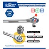 LABEAR - socket wrench adapters, Ratcheting Wrench to Square Drive
