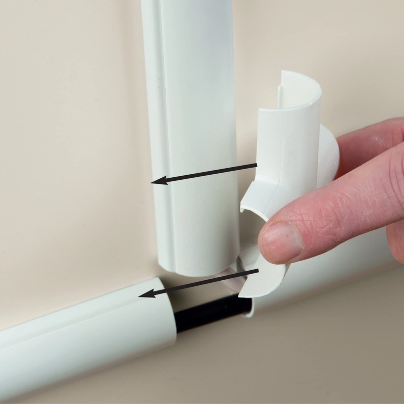 D-Line Clip-Over Micro+ Equal Tee White - Use to join