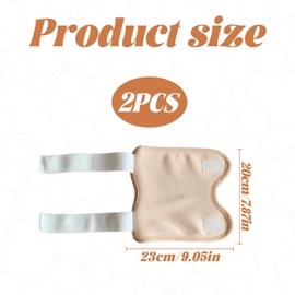 2PCS Castor Oil Pack Wrap Kit,Castor Oil Pack Wrap for Arm Thigh Elbow,Adjustable Castor Oil Pack Wrap Kit Organic Cotton,Washable Caster Oil Wrap,Reusable Anti Oil Castor Oil Pack,for Men & Women