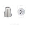 KitchenCraft Sweetly Does It Stainless Steel Russian Icing Nozzle, 2