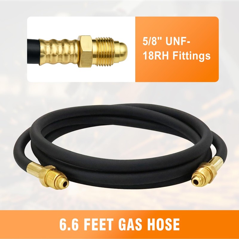 CAMPFIRE Argon CO2 Regulator with Dual Gauges and 9.8FT Gas