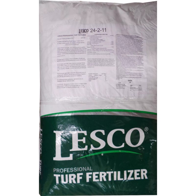 Lesco 24-2-11 St. Augustine Lawn Fertilizer "6% Iron" - 50