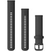Garmin Quick Release Bands (20 mm), Black with Slate Hardware