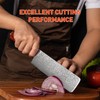 FUJUNI Nakiri Cleaver Knife 7 inch Damascus Steel Chinese Chef