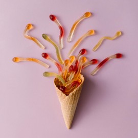 Yupik Mini Gummy Worms, 2.2 lb (35.2 oz), Gluten-Free, Dual-Colored, Fruity Flavors, Soft & Chewy, 2" Gummies, Fun Treat, Sweet Candy, Delicious Snack, Ideal for Gifting, Holidays & Baking