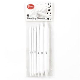 Pepy 6 PCS Blending Stumps for Drawing, Shading, Blending, Charcoal, Graphite, Colored Pencil, Pastel, Oil Pastel; Art Blenders for Paper Sketch Drawing