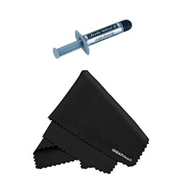 Arctic Silver 5 High-Density Polysynthetic Silver Thermal Compound, 3.5 Grams + Microfiber (7" X 6") Cleaning Cloth