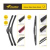 Raidbee® Silicone Windshield Wiper blades 3 pack Replacement for Jeep