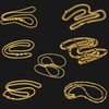 Blulu 24 Pieces Various Styles Gold or Silver Plated DIY