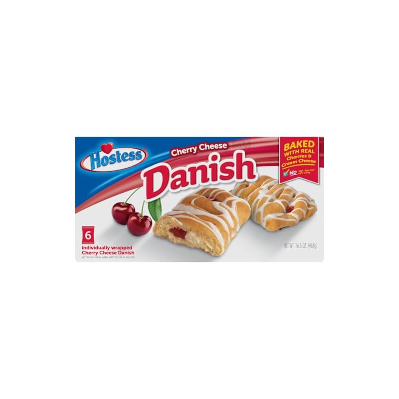 Hostess Bakery, Danish Cherry Cheese Bear Claw, 16.5 Oz