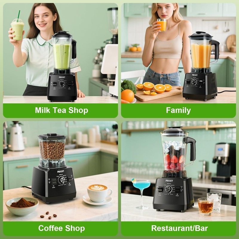 Blender Smoothie & Grinder, 1000/2400W 25K RPM, 68oz, BPA-Free, Kitchen