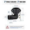 Camlock Fitting 90° Elbow Type C 2 inch Anti-Leakage Anti-Oil