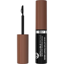 LOreal Paris Máscara De Cejas Infallible Volumizing 24H 6R Auburn  0.13 oz, fórmula ligera con fibras, resistencia a manchas, 7 tonos disponibles     