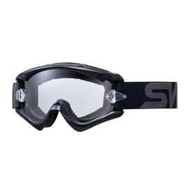 SWANS MX-RUSH-PET BK/G Motorcycle Goggles, Black x Gray