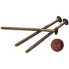 3" Painted Screws for Vinyl Shutters, 027 Burgundy Red (6/Bag)
