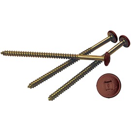 3" Painted Screws for Vinyl Shutters, 027 Burgundy Red (6/Bag)