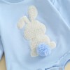 Xiaodriceee Newborn Baby Boy Easter Outfit Bunny Long Sleeve Sweatshirt
