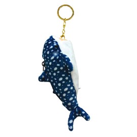 Yamanji 11557 Sea Creatures Zippered Mascot, Whale Shark Approx. 6.3 x 2.8 x 3.0 inches (16 x 7 x 7.5 cm)