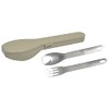 Izujinsha Cutlery Set (Spoon & Fork), Light Khaki, 310 (Sunichimaru),