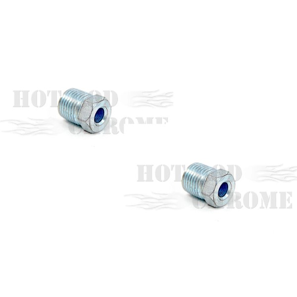 Hot Rod Chrome Inverted Flare Nut 1/2”-20 For 3/16” Brake