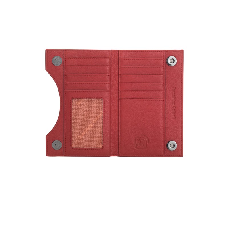Josephine Osthoff Hamburg Flat Wallet Genuine Leather with RFID Protection,