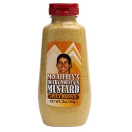 McCaffrey Spicy Brown Mustard – Stone-Ground Mustard with Bold, Robust Flavor – Perfect Condiment for Burgers, Sandwiches, Marinades and Everyday Cooking - Clean Ingredients - 0 Cal - Gluten Free - Vegan